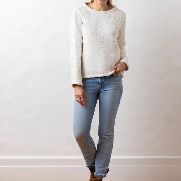 Like-new Dudley Stephens Alden Crewneck in Cream - Picture 1 of 6